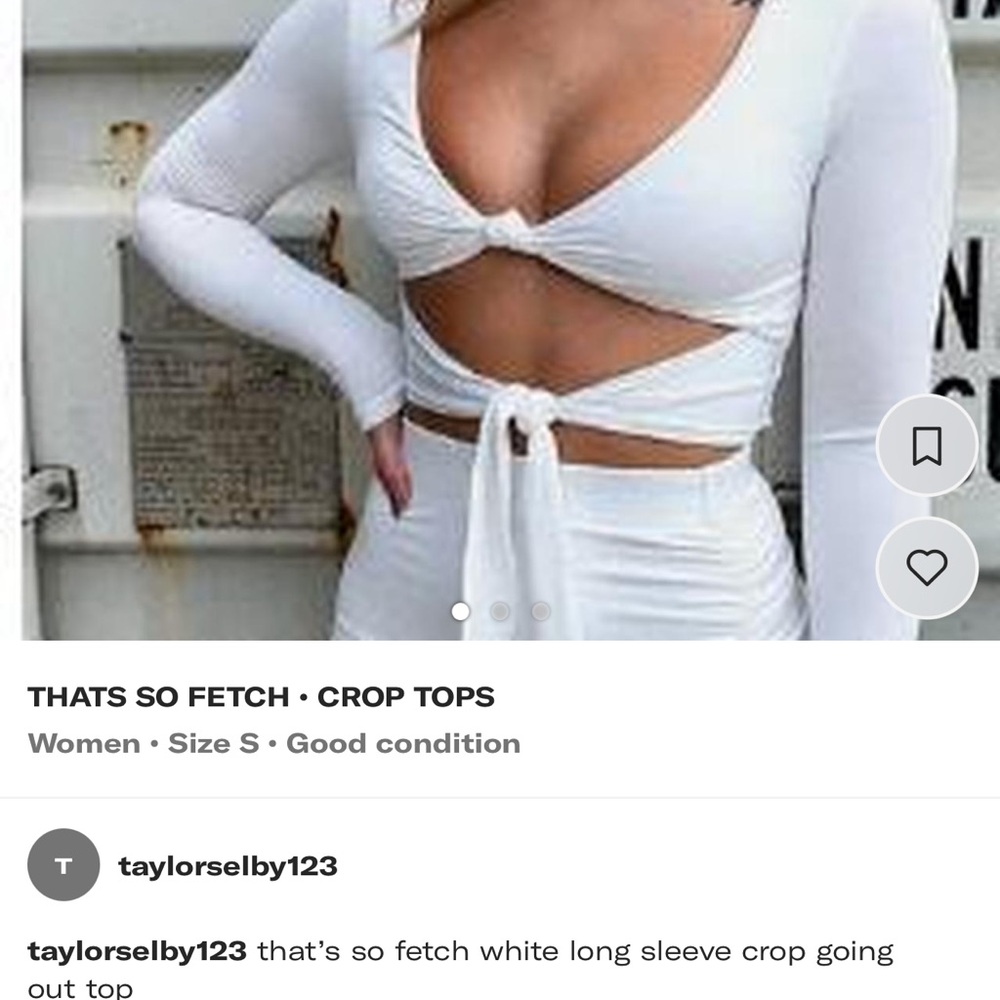 That's So Fetch White Wrap Crop Top